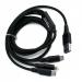 CABLE USB ECOPOWER EP-6033 3 EN 1 MICRO V8/TIPO C /IPHONE 1.2M