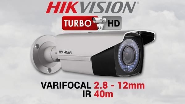 CÁMARAS HIKVISION DS-2CE16D1T-VFIR3 1080P TURBO 2MP 2.8 A 12MM VARIFOCAL EXTERNO/INTERNO HASTA 40MT